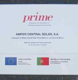 The solar plant in Amareleja - Moura in Alentejo - Portugal is PRIME project